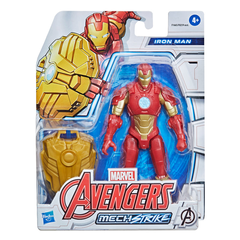 Avengers Mech Strike Figura Iron Man Con Accesorio _003