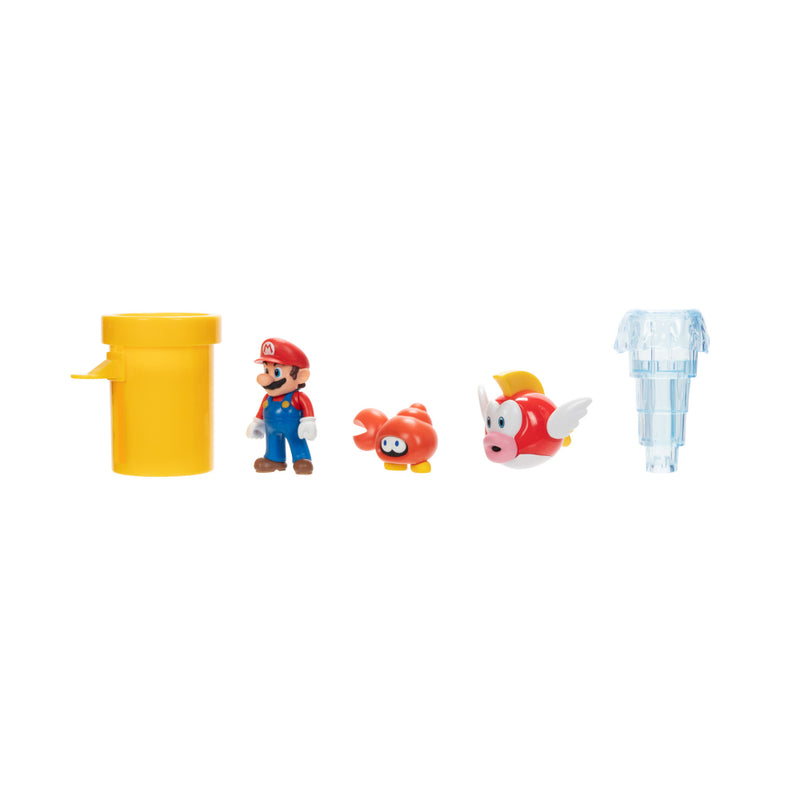 Nintendo Super Mario Set Diorama Fuentes De Agua 2,5"_002