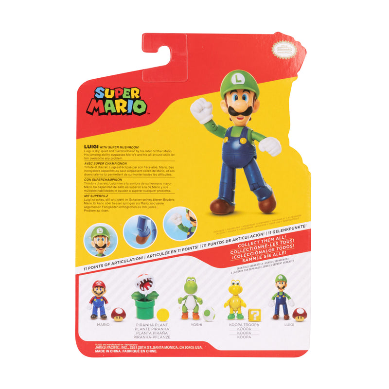 Nintendo Super Mario Figuras 4" W29 X 1 - Luigi_003