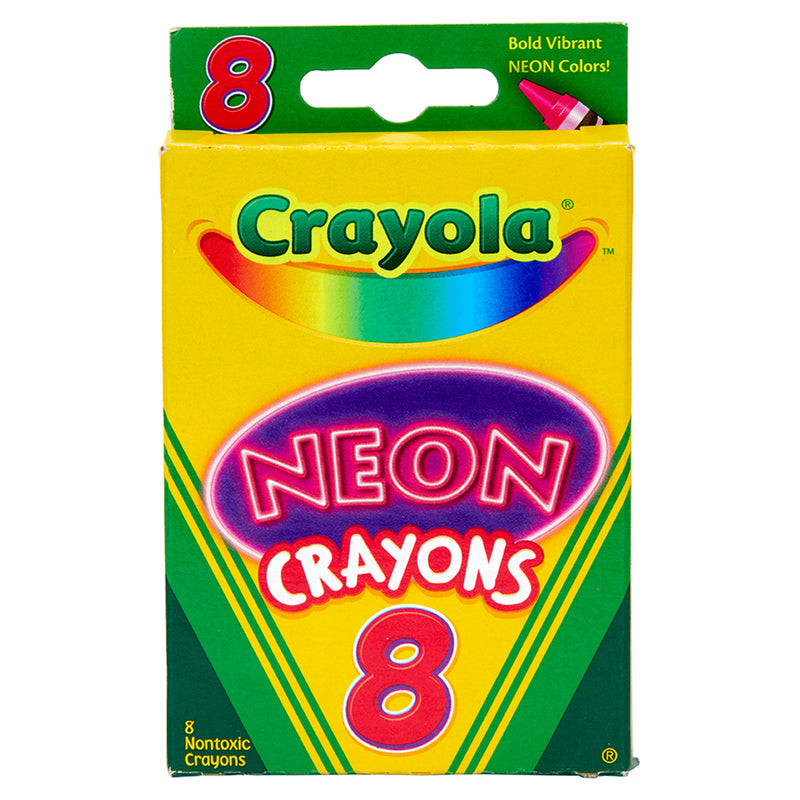 8 Crayones Neón Crayola