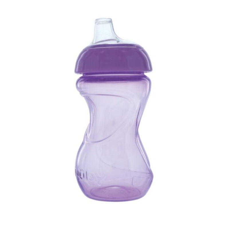 Nuby: Vaso De Iniciación Con Válvula De Silicona 6 Oz Morado_002