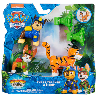 Paw Patrol Jungle  Cachorro C/Mascota Chase, Tracker Y Tigre - Toysmart_001