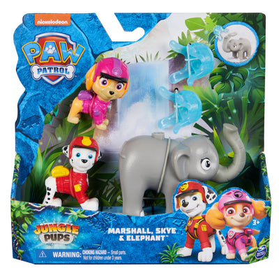 Paw Patrol Jungle  Cachorro C/Mascota Marshall, Skye Y Elefante - Toysmart_001