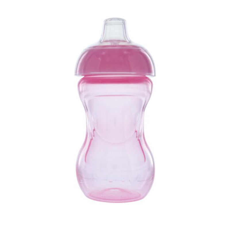 Nuby: Vaso De Iniciación Con Válvula De Silicona 6 Oz Rosa_001