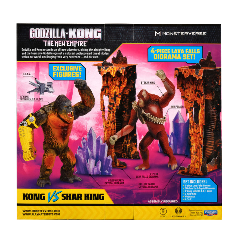 Godzilla X Kong El Nuevo Imperio Vs. 2 Pack Fig.6" X 2 Kong Vs Skar King - Toysmart_003