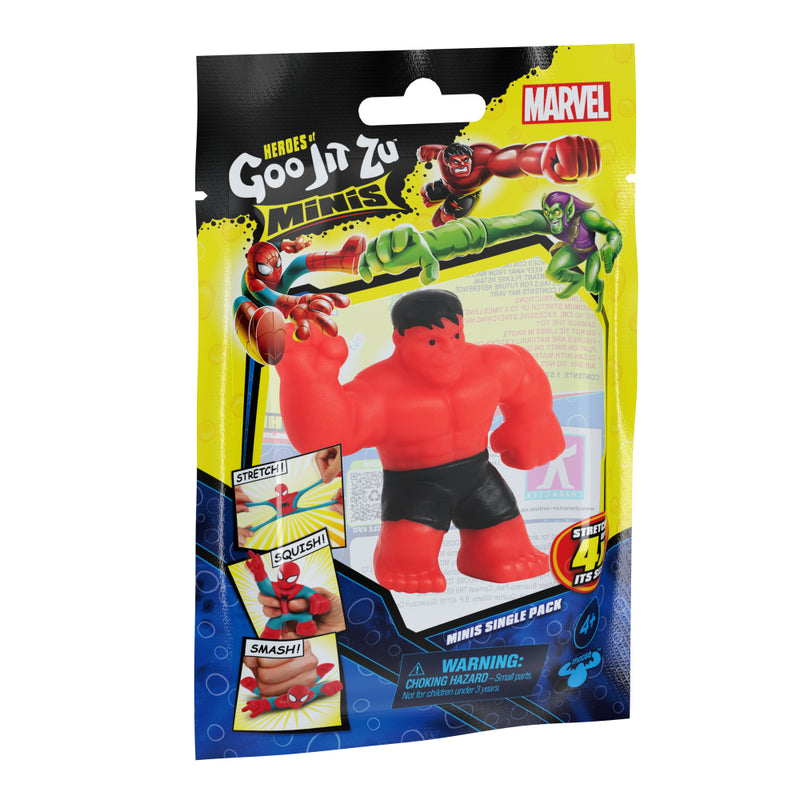 Goo Jit Zu Marvel Mini Héroes 2,5" X 1 Nw Red Hulk - Toysmart_001