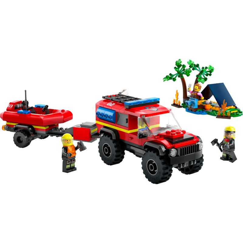 Lego®City: Camión De Bomberos 4X4 Con Barco De Rescate - Toysmart_002