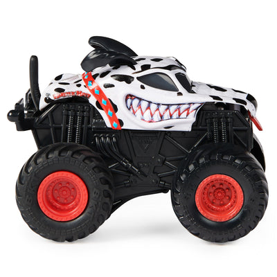 Monster Jam Camión C/Sonidos X1 Escala 1:43 Monster Rev N' Spin Mutt Dalmatian - Toysmart_002