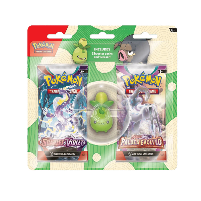 Pokémon Tcg: Back To School Eraser Blister (2023) Smoliv  - Toysmart_001