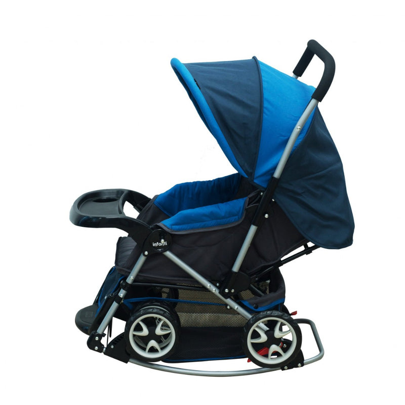 Triple Combo Infanti Estrella Azul Corral + Coche + Silla Para Carro
