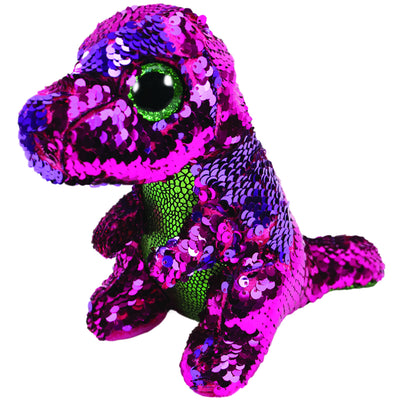 Ty Flippables Stompy Dinosaurio Rosado/Verde Regular