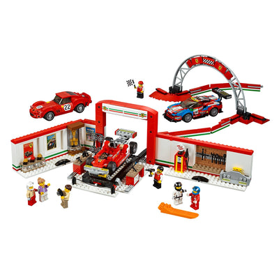 Lego Speed Champions Taller Definitivo de Ferrari 