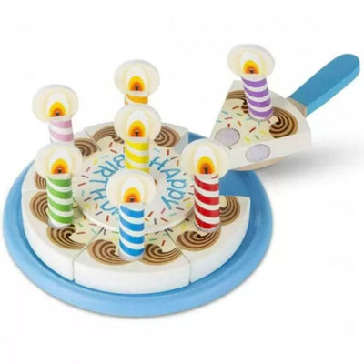 Melissa & Doug Juego Pastel De Cumpleaños De Madera