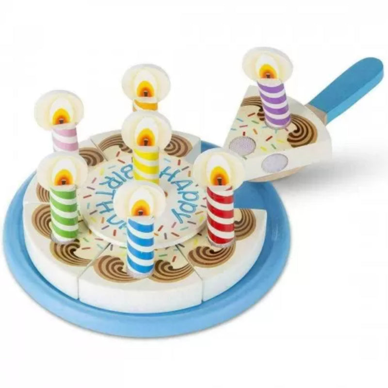 Melissa & Doug Juego Pastel De Cumpleaños De Madera