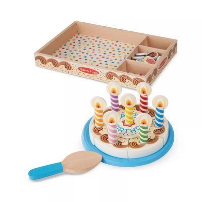 Melissa & Doug Juego Pastel De Cumpleaños De Madera