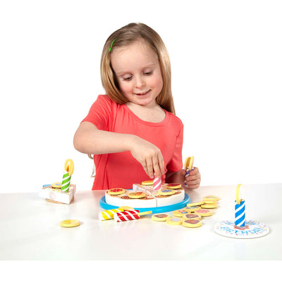 Melissa & Doug Juego Pastel De Cumpleaños De Madera