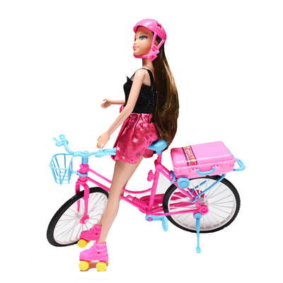 Debbie Muñeca Bicicleta Con Accesorios-Negro