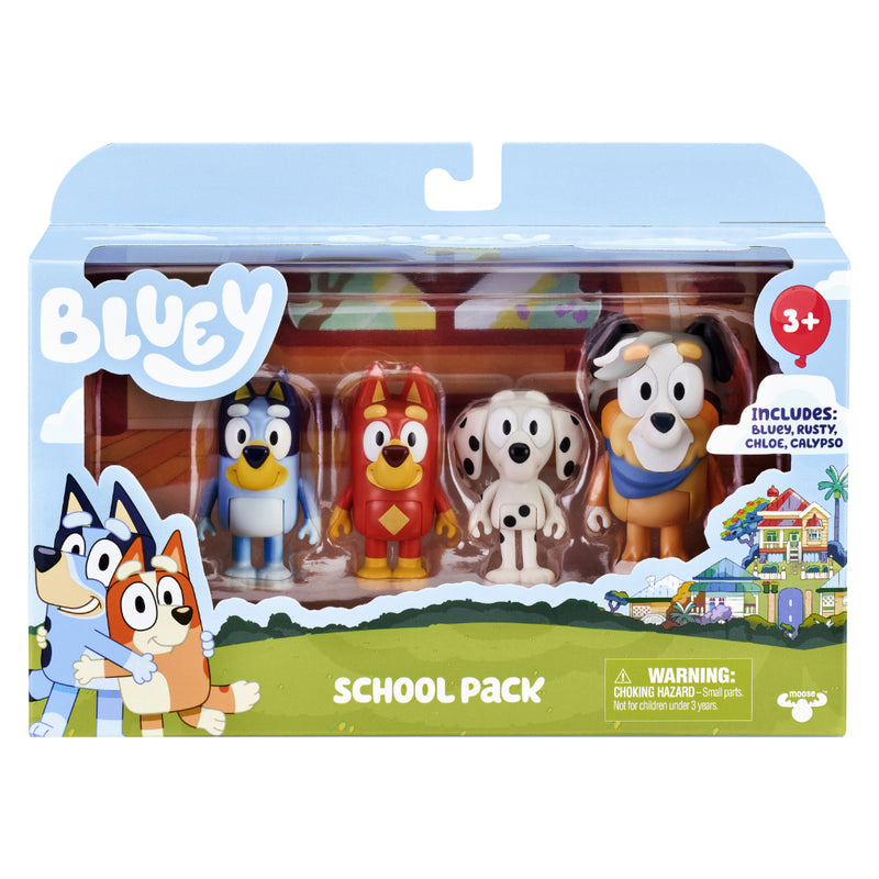 Bluey Familia Figura X 4 S5 School