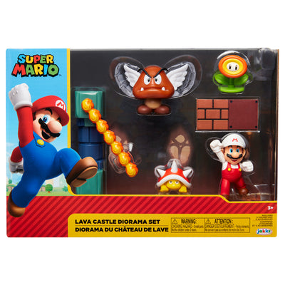 Nintendo Super Mario Set Diorama Castillo De Lava_004