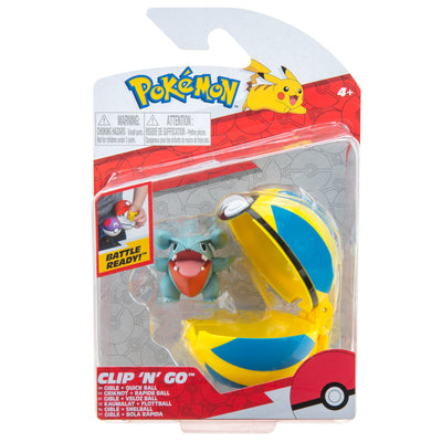 Pokémon Clip 'N' Go Con Figura De Batalla Gible - Veloz Ball_001