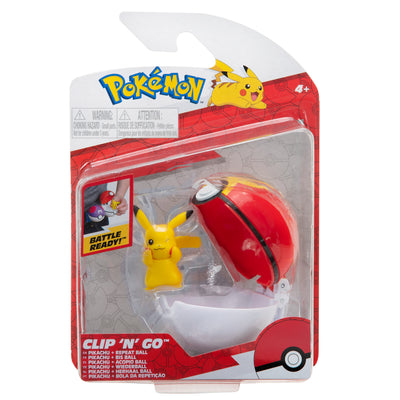 Pokémon Clip 'N' Go Con Figura De Batalla Pikachu - Acopio Ball_001