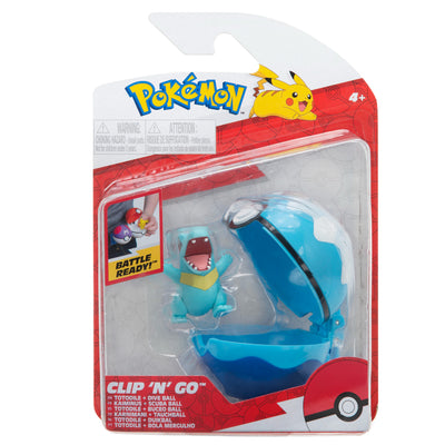 Pokémon Clip 'N' Go Con Figura De Batalla Totodile - Buceo Ball_001