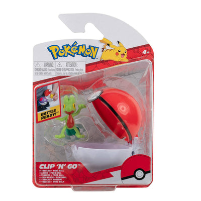 Pokémon Clip N Go C/Figura De Batalla 2" Treecko - Toysmart