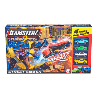 Tz T/C Pista De Carros Street Smash C/4 Vehiculo - Toysmart_001