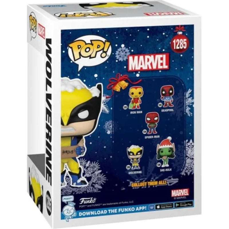 Pop Marvel: Holiday- Wolverine W/ Sign - Toysmart_003