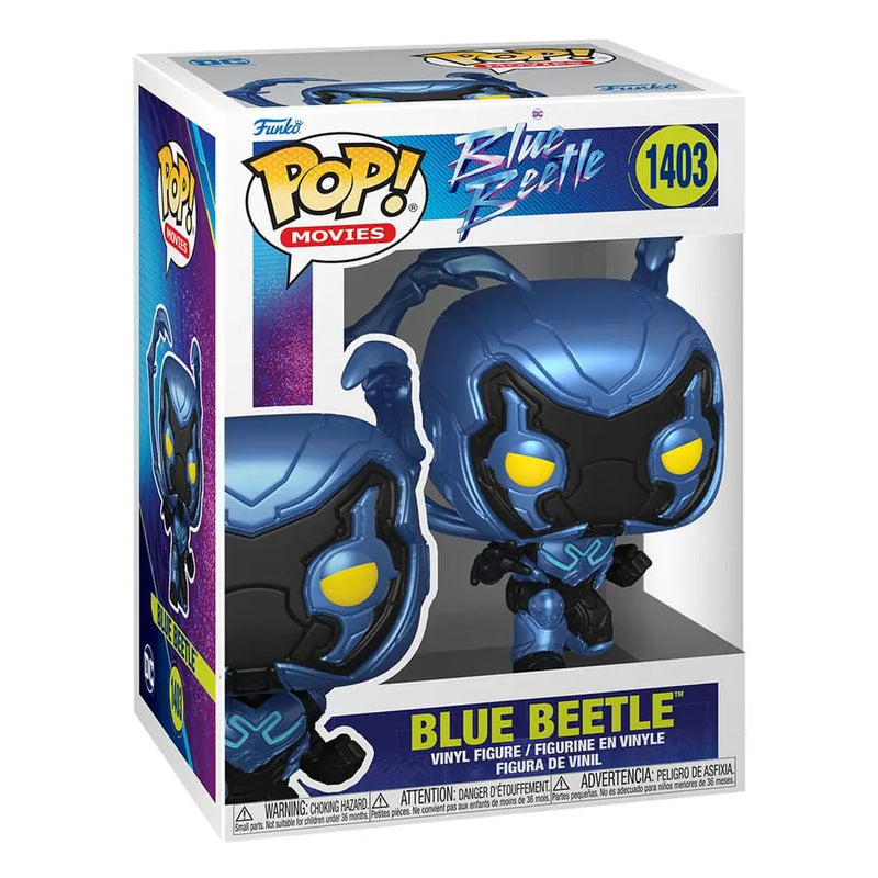 Pop Movies:  Blue Beetle - Crouching Clasico Fig. Vinil - Toysmart_001