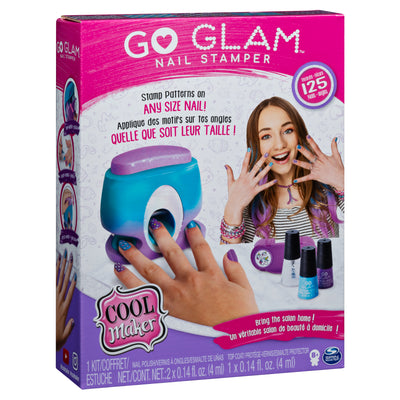 Go Glam Kit Estampado Uñas Con Esmalte X 3