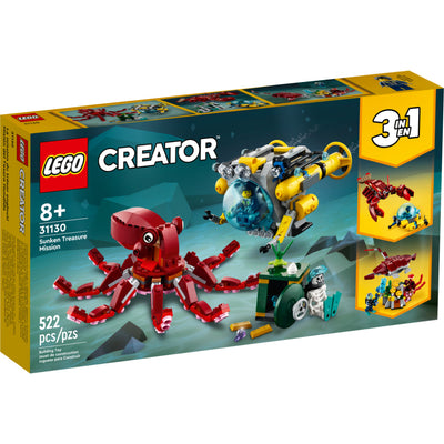 LEGO® Creator 3en1 Misión del Tesoro Hundido (31130)