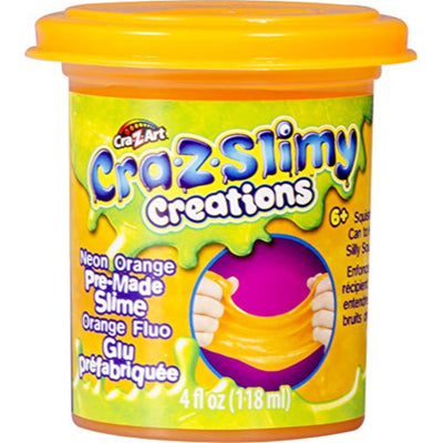 Cra-Z Slimy 4 Oz - Naranja Neón