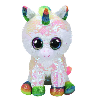 Ty Flippables Pixy Unicornio Blanco Mediano