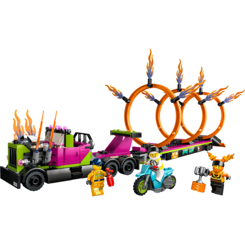 LEGO® City: Desafío Acrobático: Camión y Anillos de Fuego