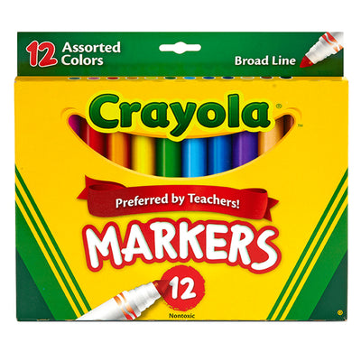 12 Marcadores Punta Cónica Crayola
