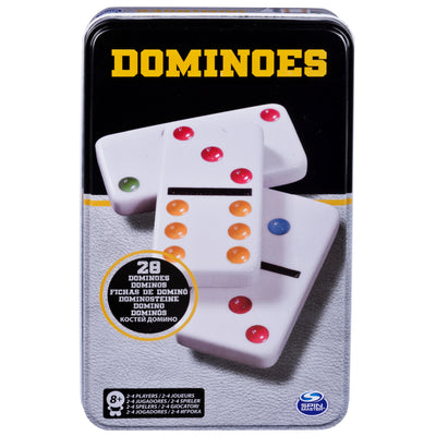 Juego De Mesa - Domino Seis Colores En Lata