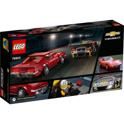 LEGO® Speed Champions Deportivo Chevrolet Corvette C8.R y Chevrolet Corvette de 1968 (76903)