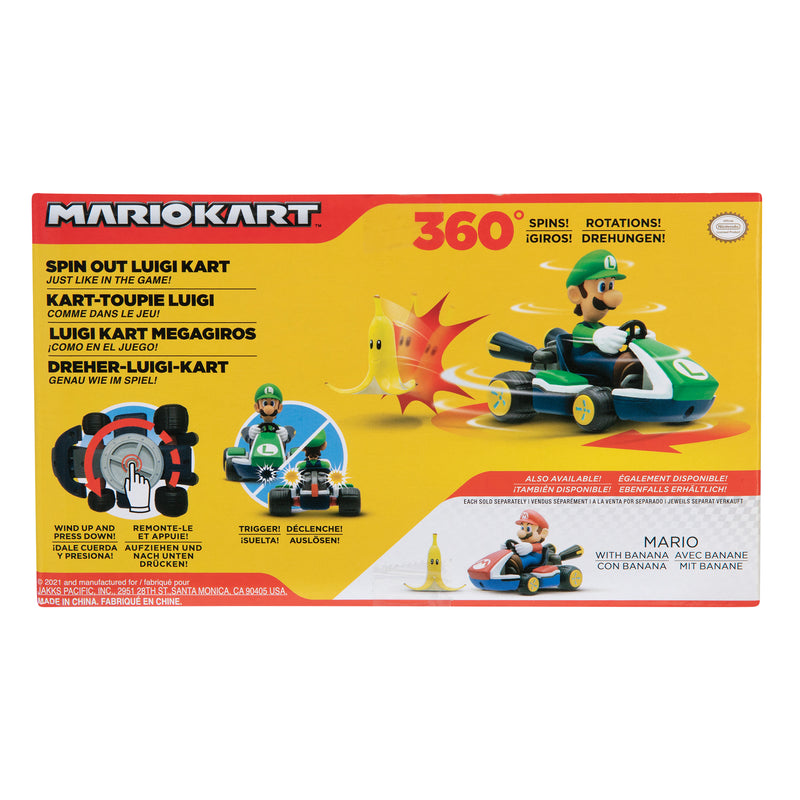 Nintendo Mario Kart Mega Giros con Banana - Luigi