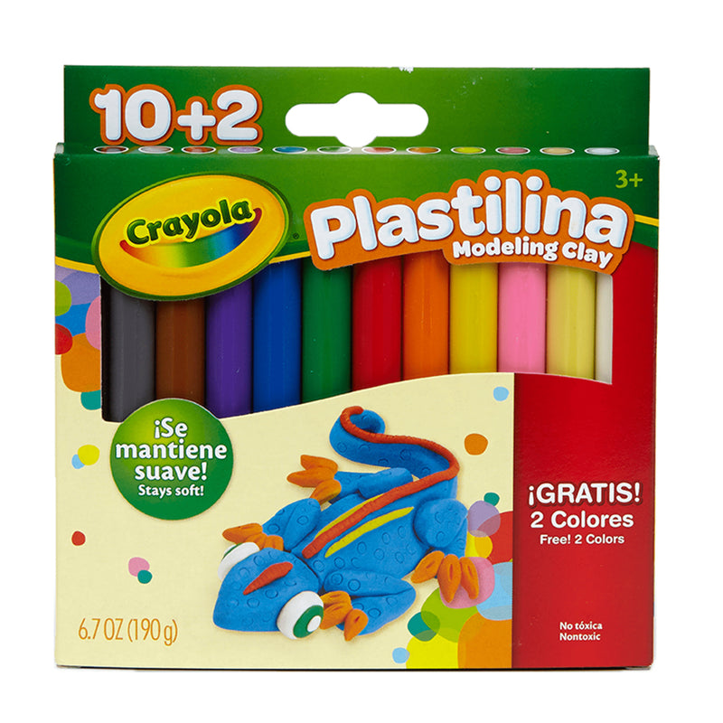 12 Barras De Plastilina Crayola