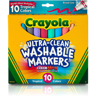Marcadores Lavables x10 Colores Tropicales Crayola_001