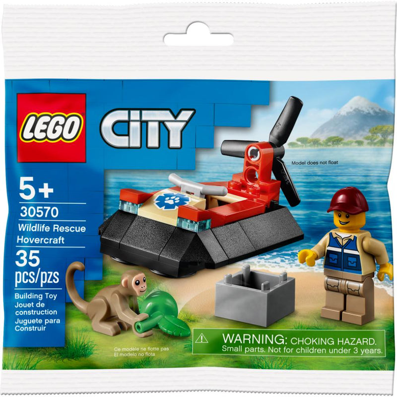 Lego® City Aerodeslizador De Rescate De Vida Silvestre (30570)