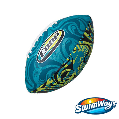 Swimways Balón Footbal Acuático-Color Azul Con Verde