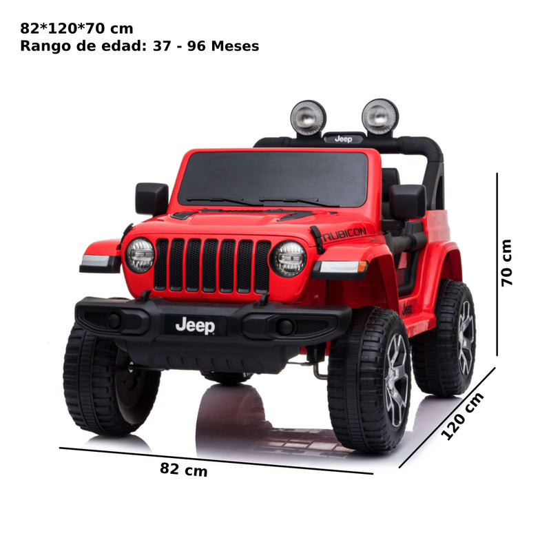 Vehículo Montable Jeep Wrangler Rubicon Rojo_002