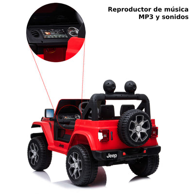 Vehículo Montable Jeep Wrangler Rubicon Rojo_003