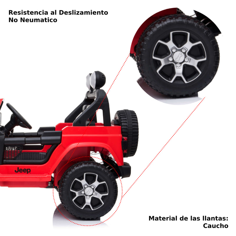 Vehículo Montable Jeep Wrangler Rubicon Rojo_004