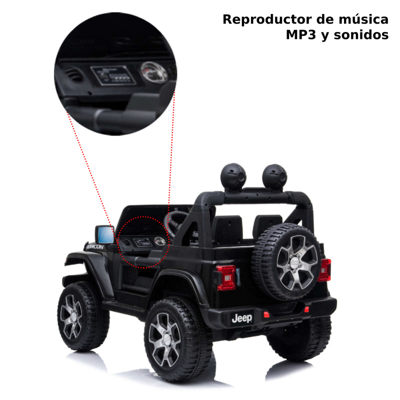 Vehículo Montable Jeep Wrangler Rubicon Negro_003