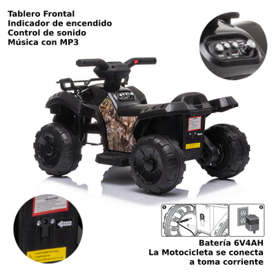 Motocicleta De Carreras Montable Negro_004